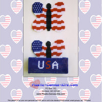 Patriotic Butterfly Coaster Set