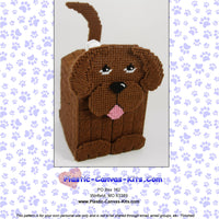 3-D Chocolate Labrador Retriever Tissue Topper