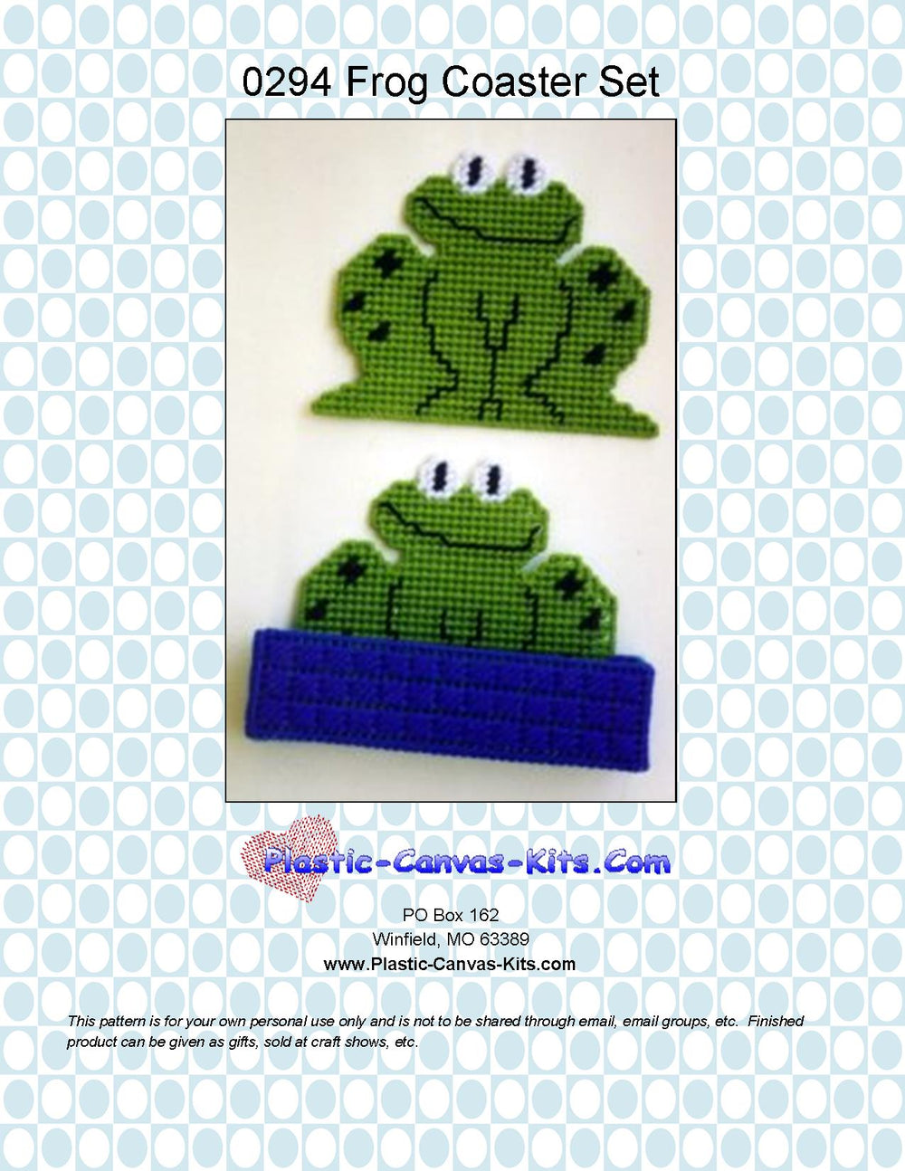 Frog Coaster Set
