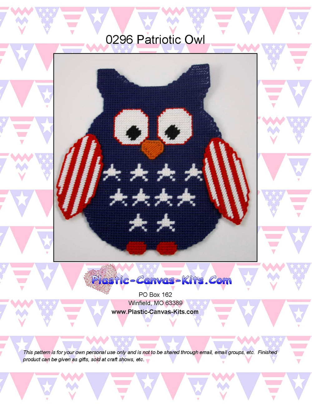 Patriotic Owl Wall Hanging