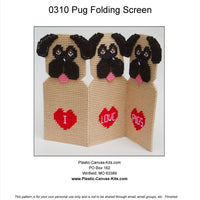 I Love Pugs Folding Screen