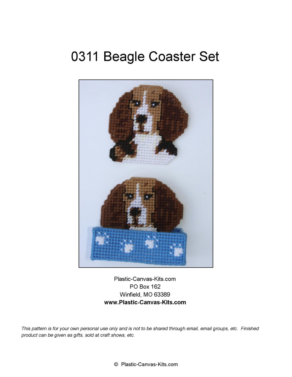 Beagle Coaster Set