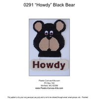 Howdy Black Bear Wall Hanging