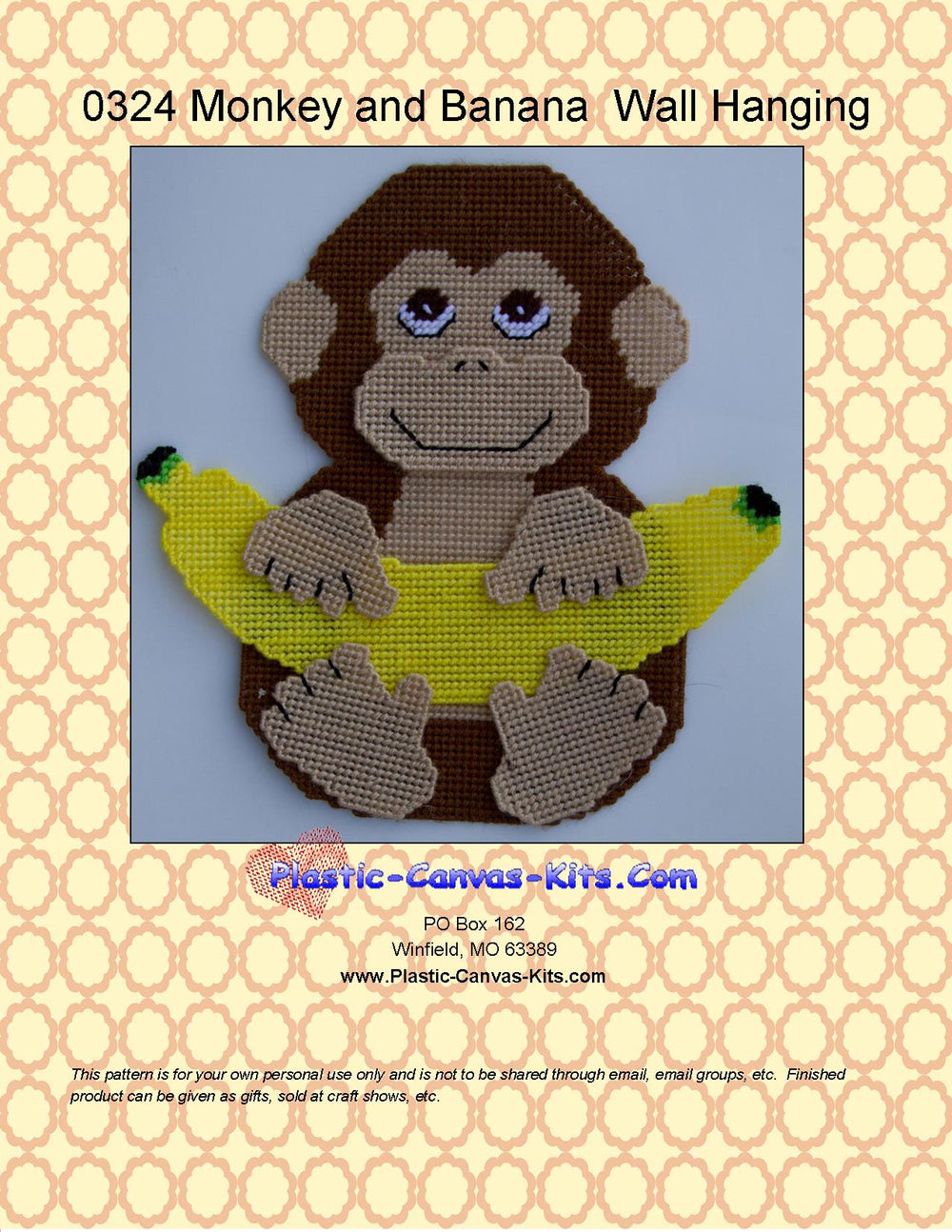 Monkey and Banana Wall Hanging