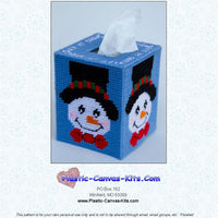 Let it Snow Snowman Tissue Topper