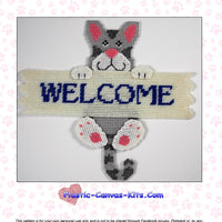 Kitty Cat Welcome Sign