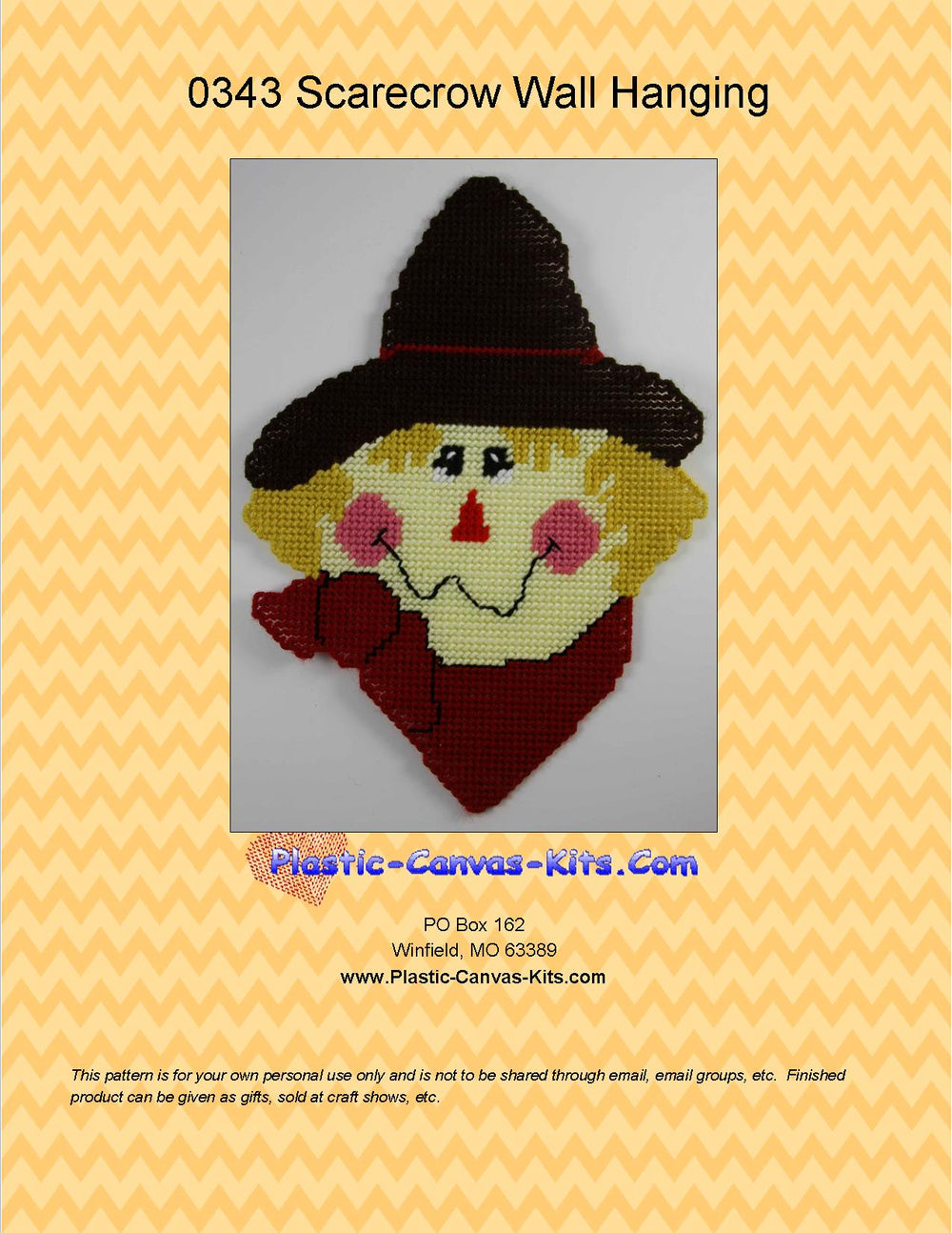 Scarecrow Face Wall Hanging