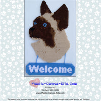 Siamese Cat Welcome Sign