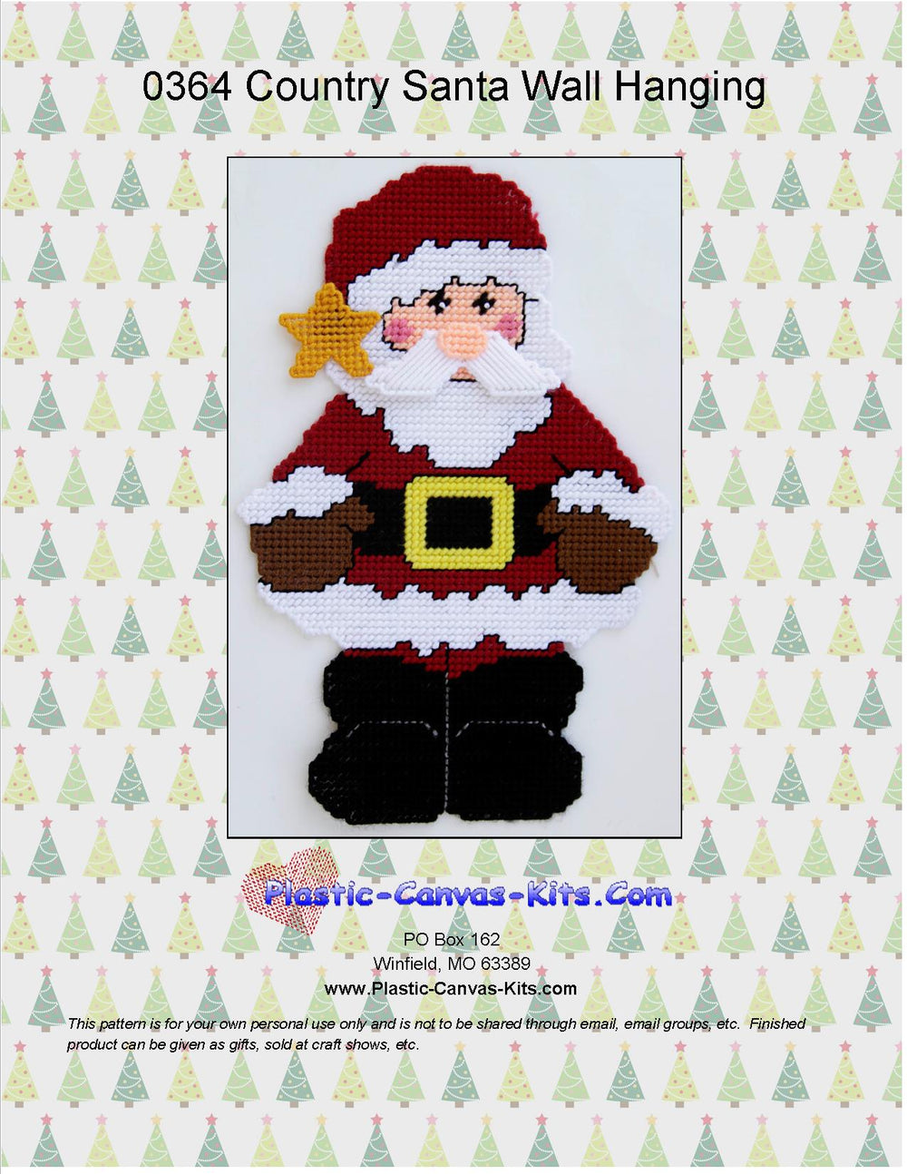 Country Santa Claus Wall Hanging