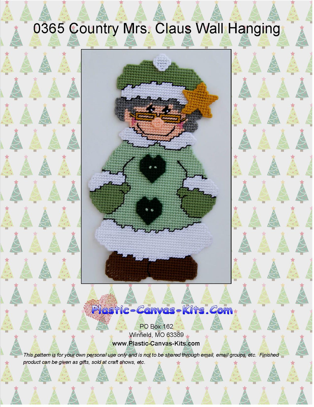 Country Mrs. Claus Wall Hanging