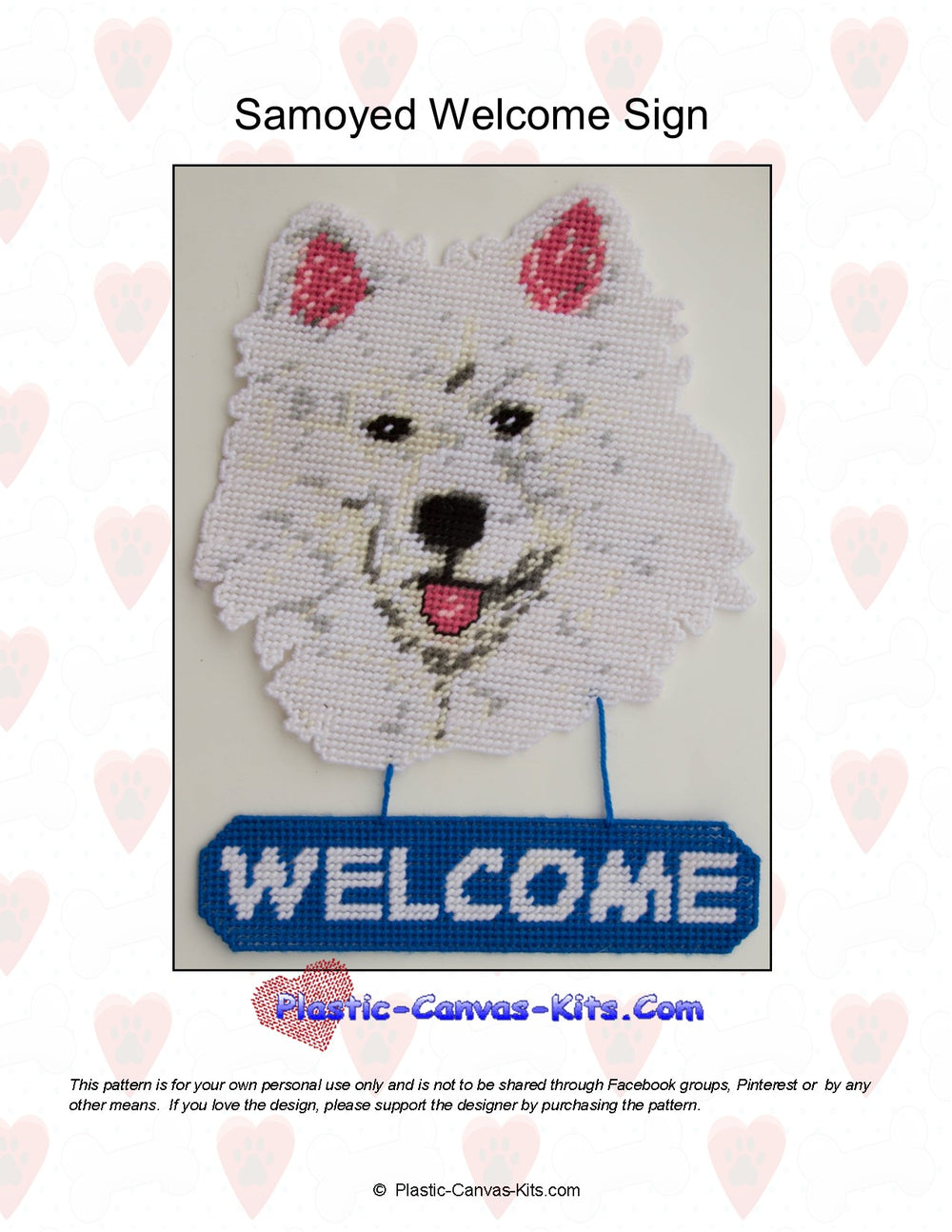 Samoyed Welcome Sign