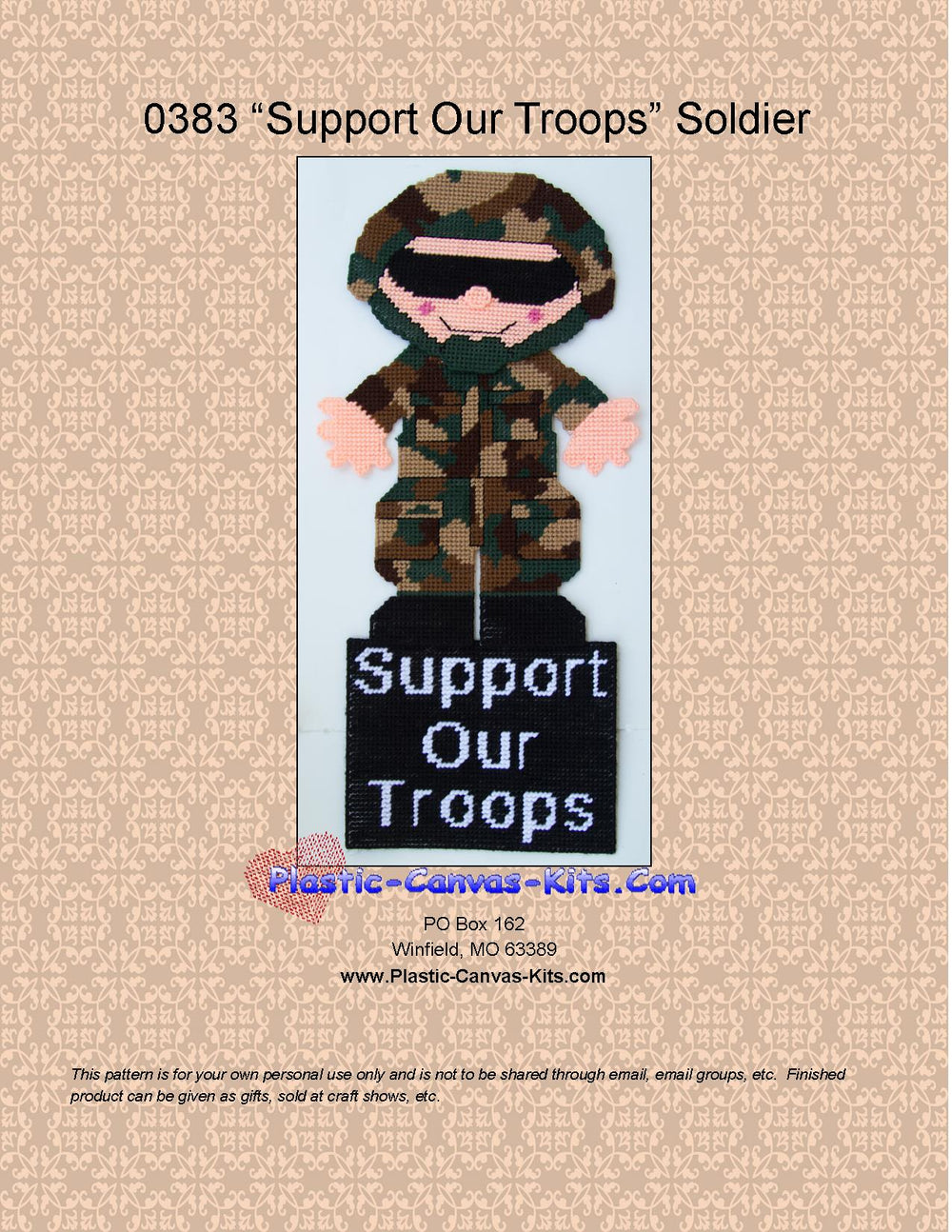 Support Our Troops Wall Hanging