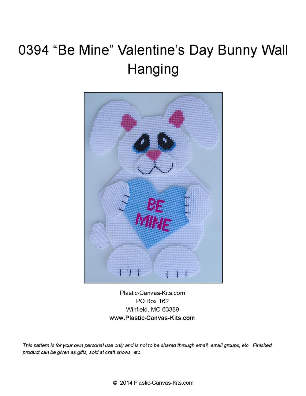 Be Mine Valentine's Day Bunny