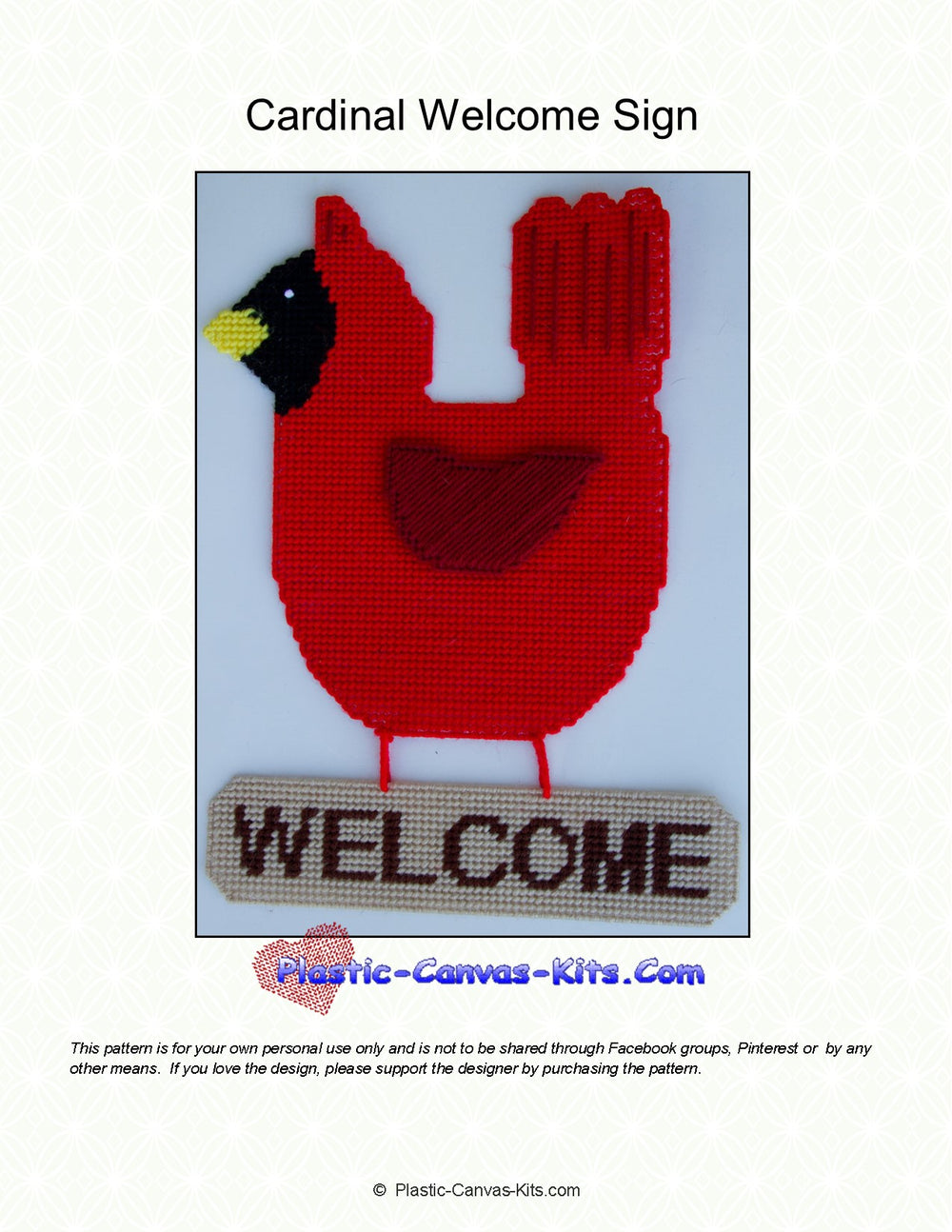 Cardinal Welcome Sign