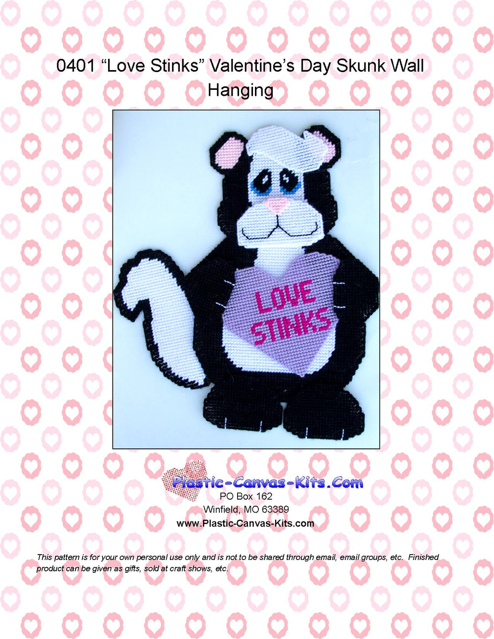 Love Stinks Valentine's Day Skunk