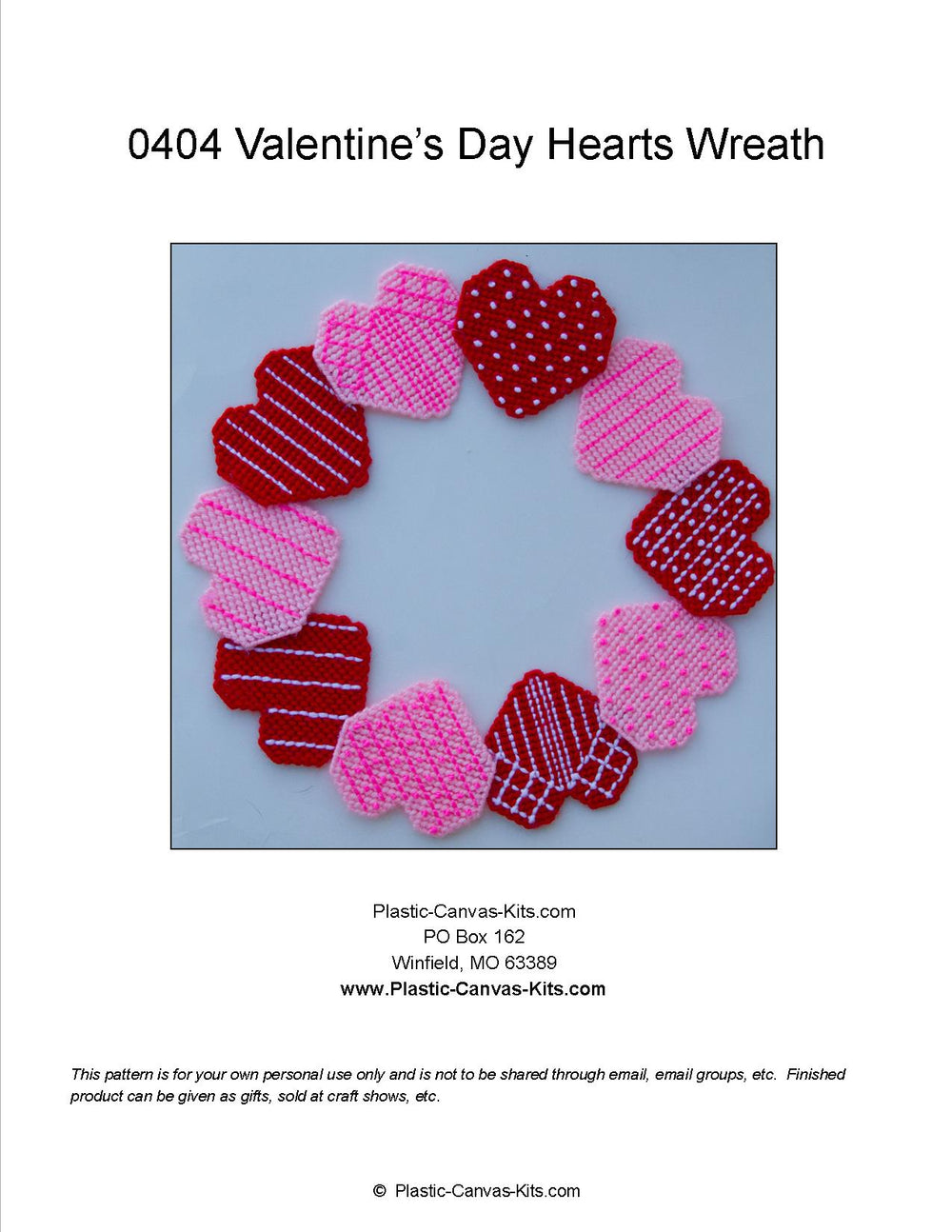 Valentine's Day Hearts Wreath