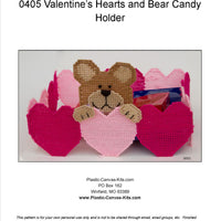 Valentine's Day Bear and Hearts Candy Holder
