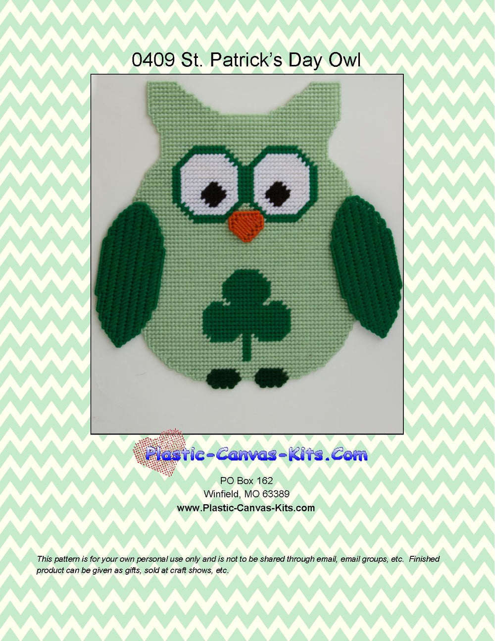 St. Patrick's Day Owl