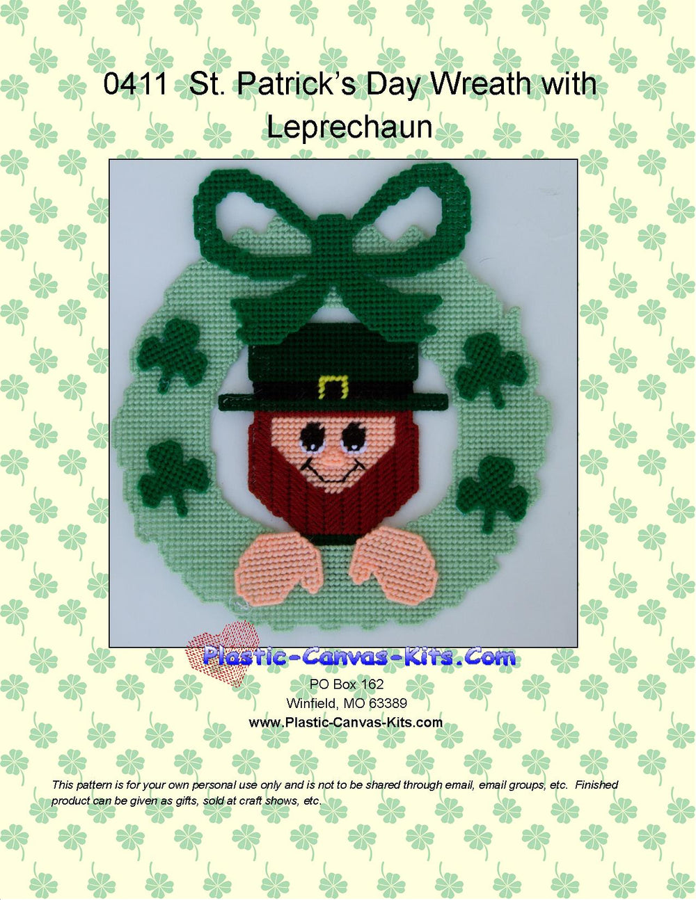 Wreath with Leprechaun