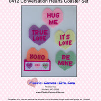 Conversation Hearts Coaster Set