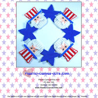 Uncle Sam and Stars Wreath