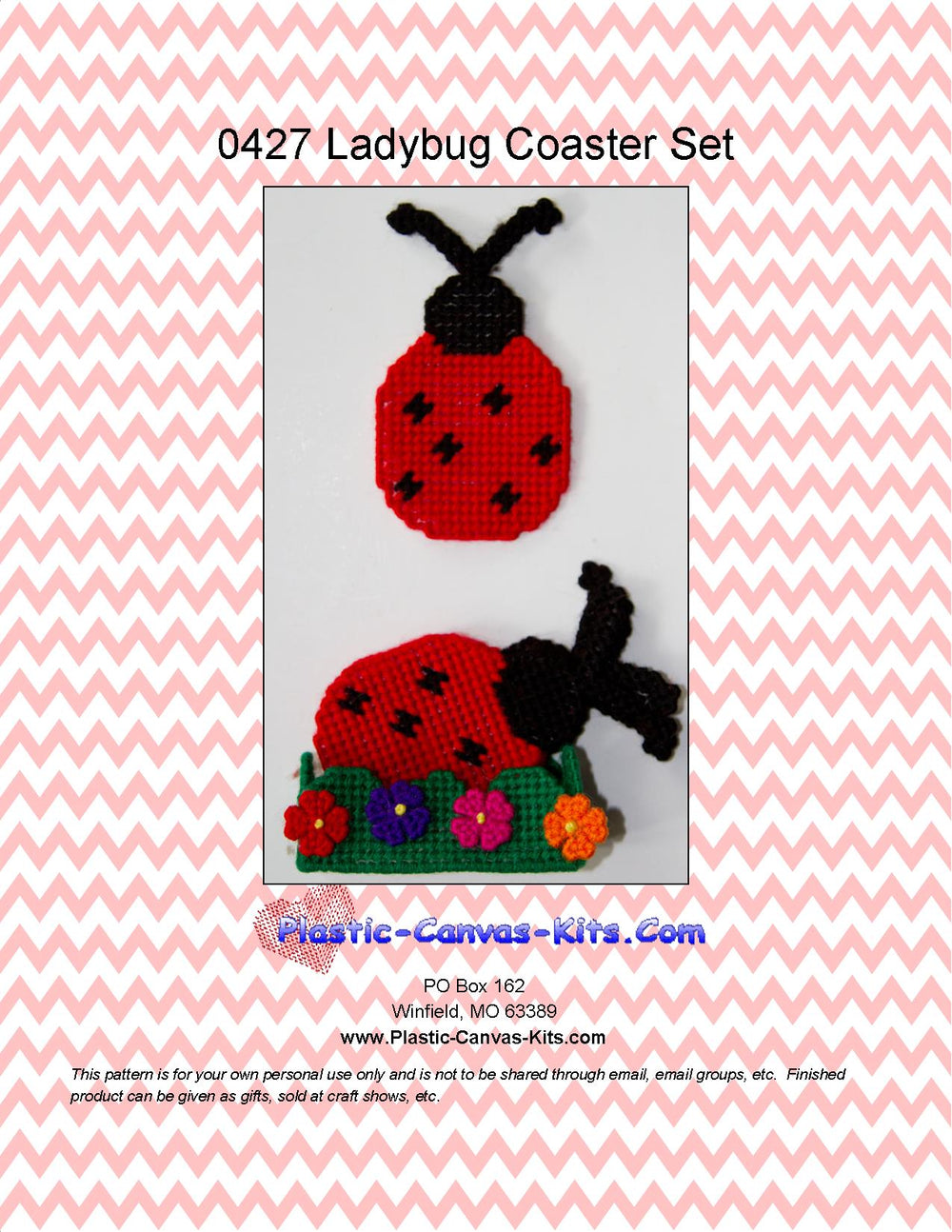 Ladybug Coaster Set