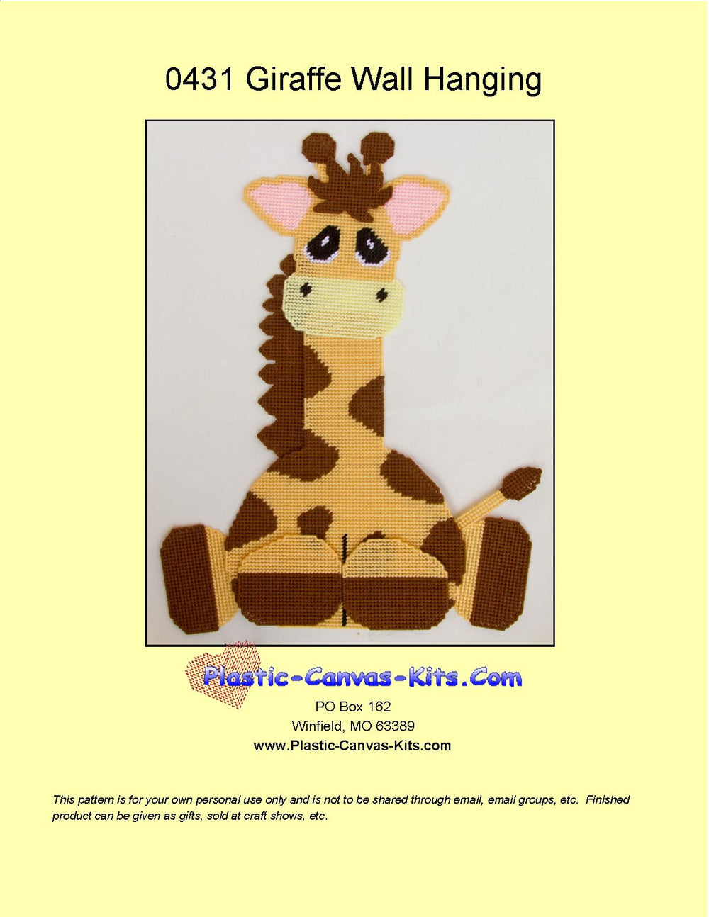 Giraffe Wall Hanging