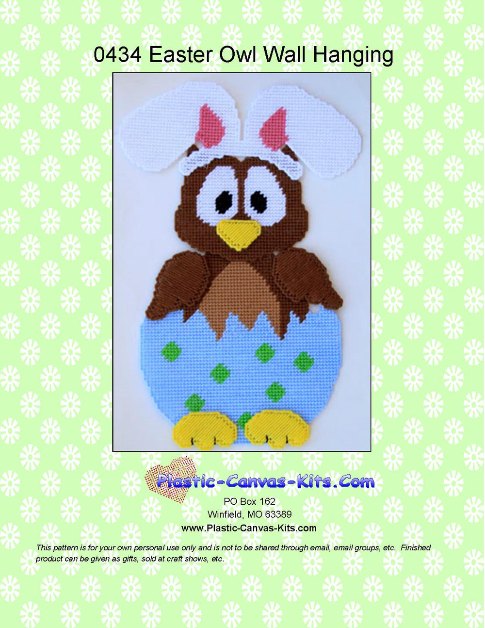Easter Owl Wall Hanging