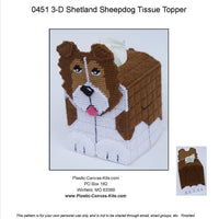 Shetland Sheepdog 3-D Tissue Topper
