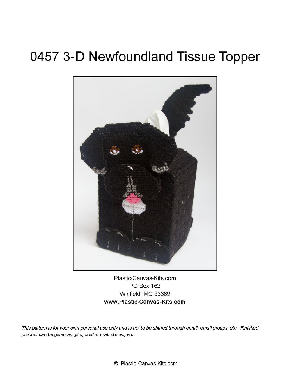 Newfoundland 3-D Tissue Topper