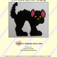 Scary Black Cat Wall Hanging