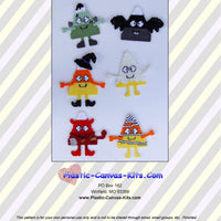 Candy Corn Character Magnets