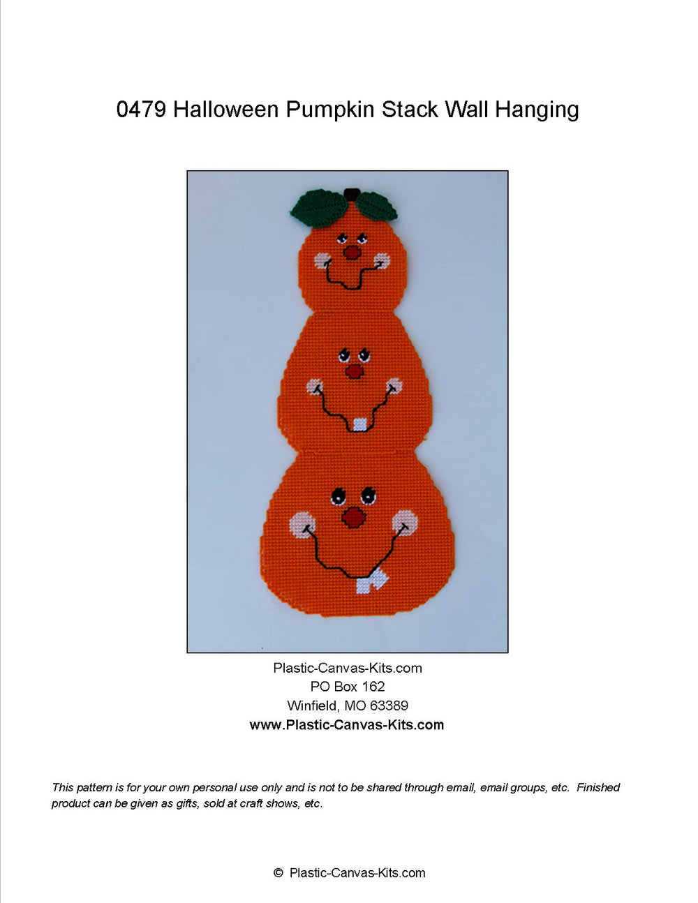 Pumpkin Stack Wall Hanging