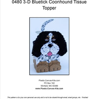 Bluetick Coonhound 3-D Tissue Topper