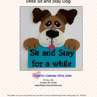 Sit and Stay Dog Wall Hanging