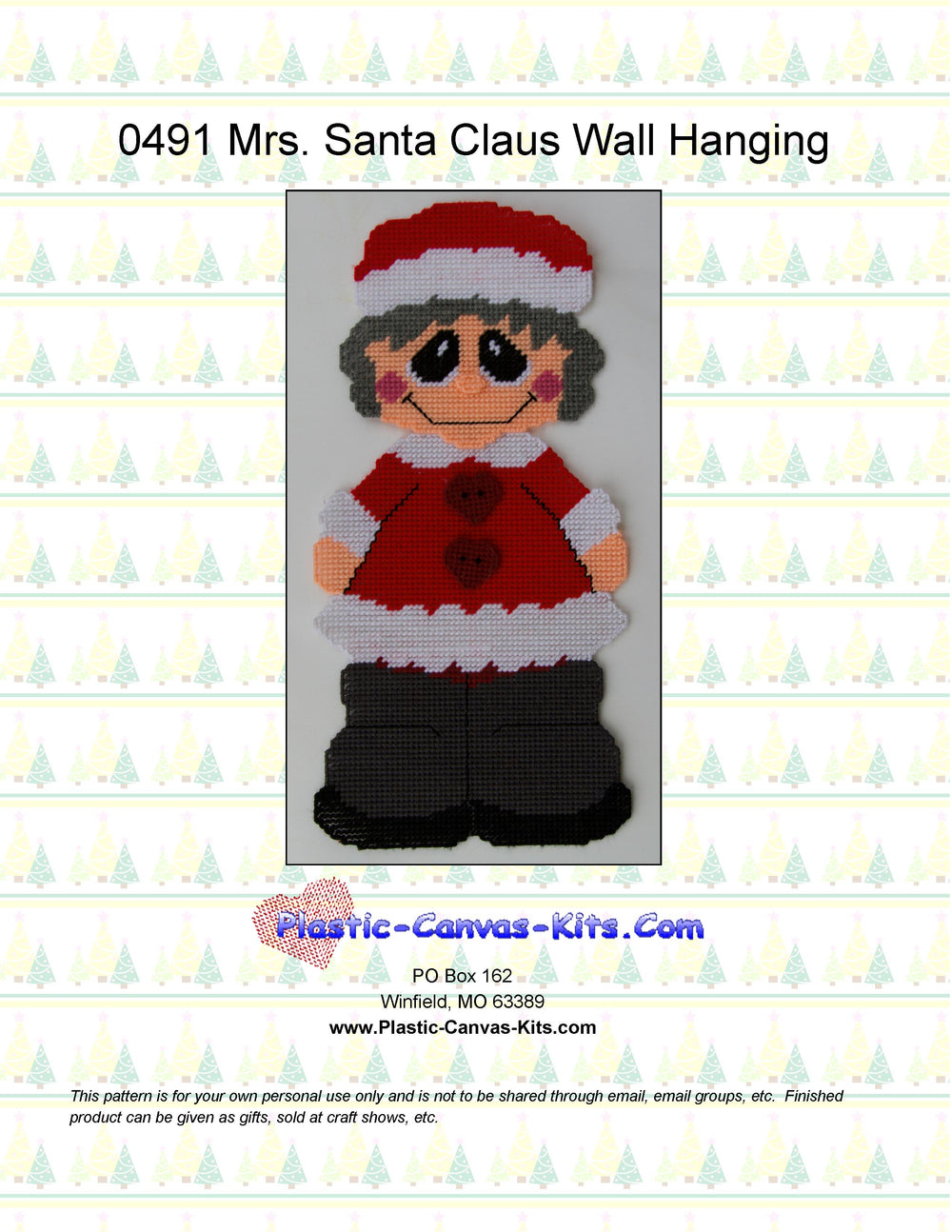 Mrs. Santa Claus Wall Hanging