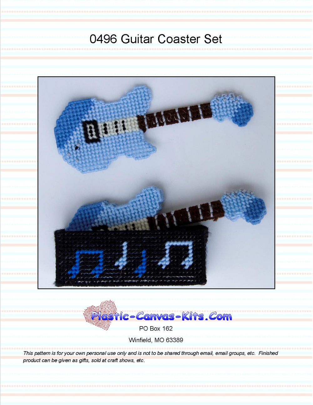 Guitar Coaster Set