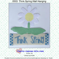 Think Spring Flower Wall Hanging