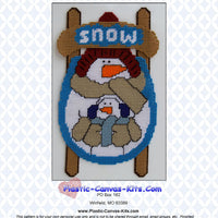 Snowman Sled Wall Hanging