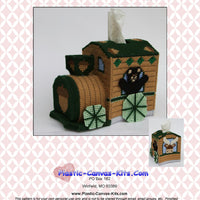 Woodland Train Tissue Topper