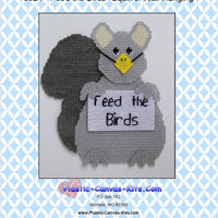 Feed the Birds Squirrel Wall Hanging