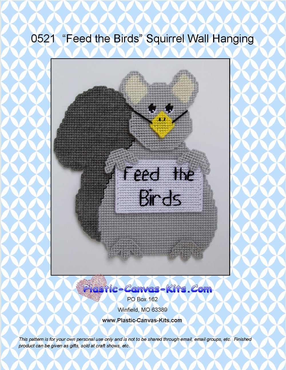 Feed the Birds Squirrel Wall Hanging