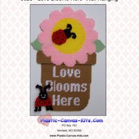Love Blooms Here Wall Hanging