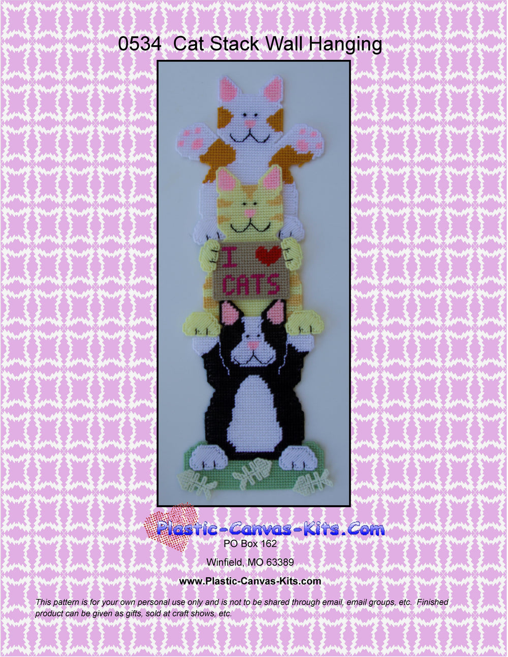 Cat Stack Wall Hanging