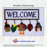 November Welcome Sign