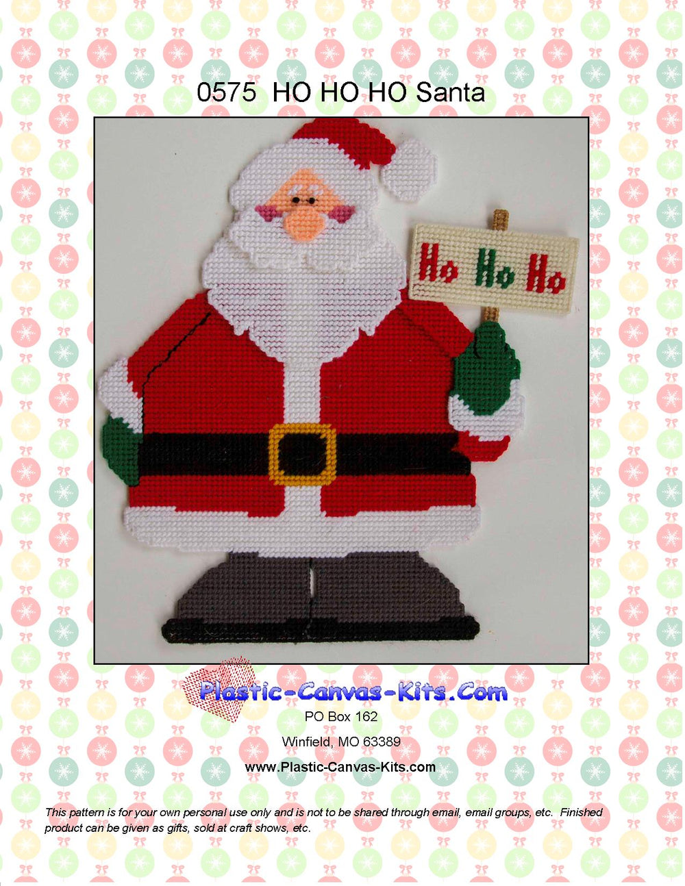 Ho Ho Ho Santa Wall Hanging