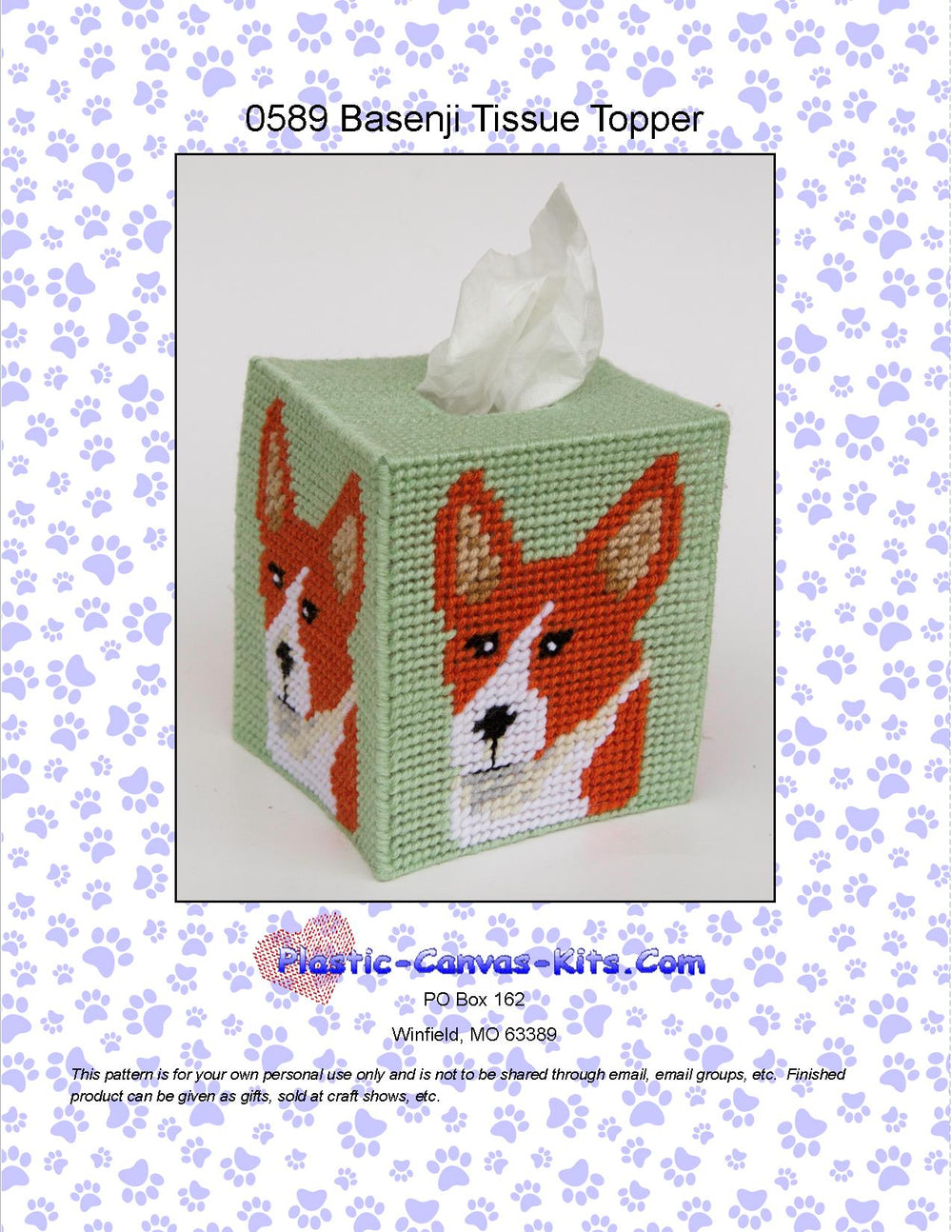 Basenji Tissue Topper