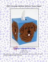 
              Chocolate Labrador Retriever Tissue Topper
            