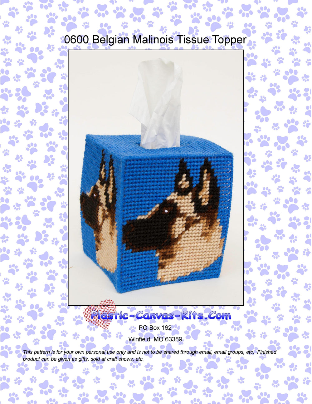 Belgian Malinois Tissue Topper