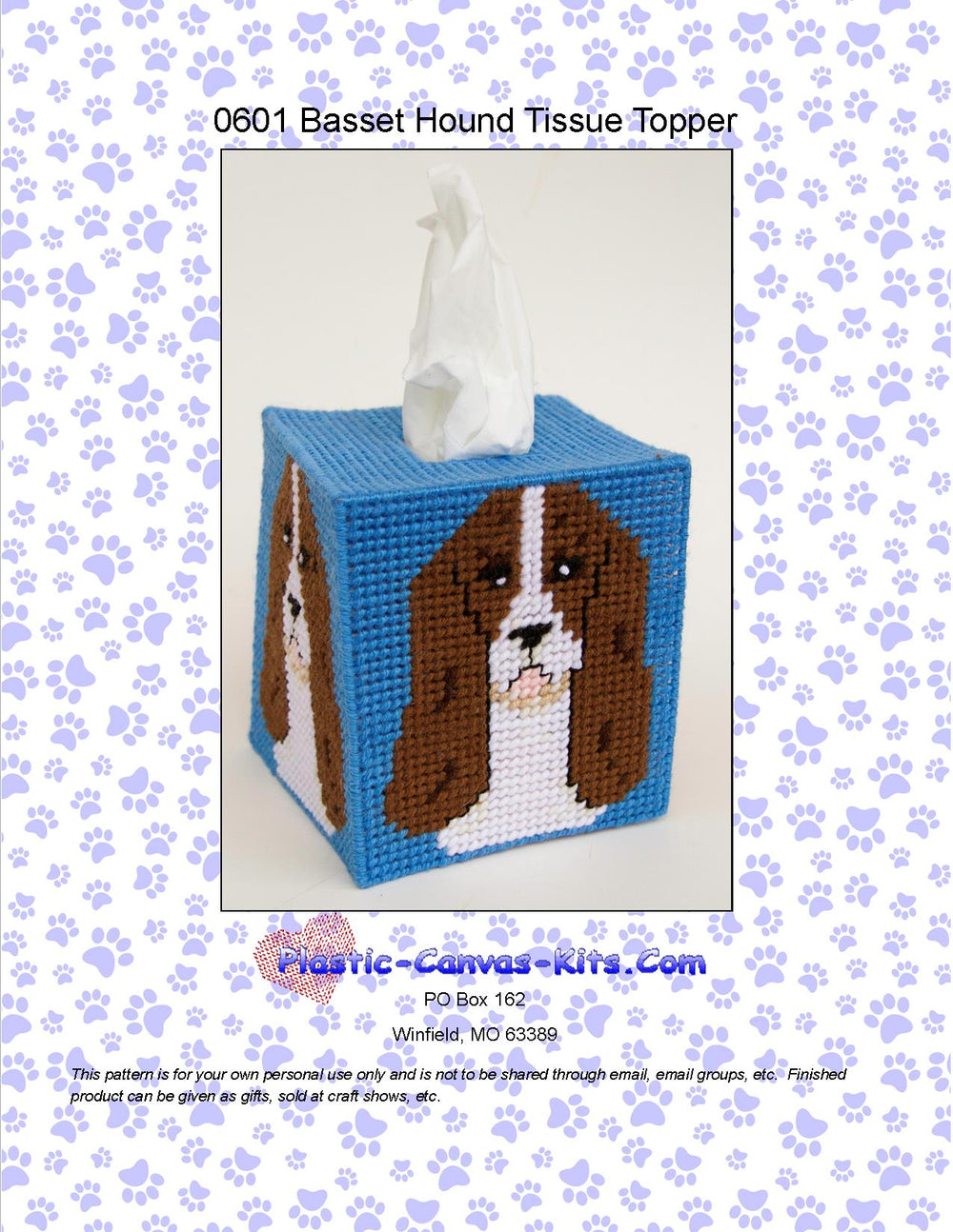 Basset Hound Tissue Topper